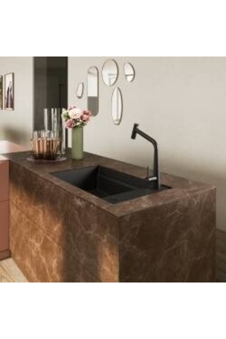Franke - Kng 110-62 Nero Tezgah Altı Granit Eviye - 125.0529.612 Nero