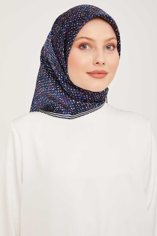 Armine Nostalji Serisi Sura İpek Eşarp 9013-10 Lacivert