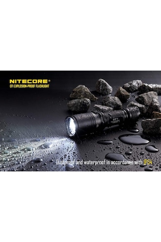 Nitecore Ef1 Explosion Proof 830  Lümen El Feneri Siyah