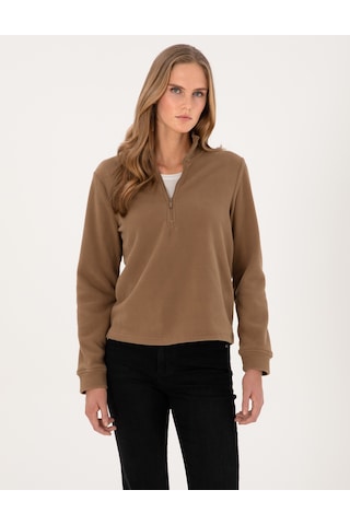Pierre Cardin Kadın Camel Sweatshirt 50316333-vr015 Camel