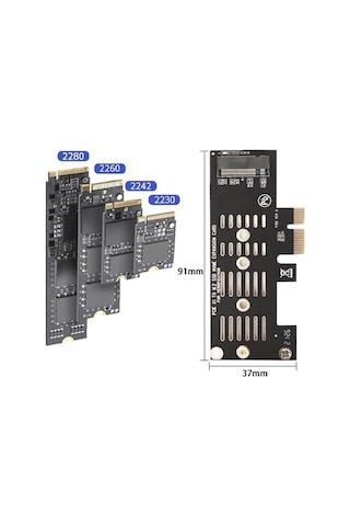 Ancheyn Pci-e Express 3.0 To Nvme Ssd M.2 M Key Çevirici Kart 5225