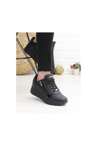 Wickers 2161 Siyah 36 40 Günlük Kadın Sneakers Siyah