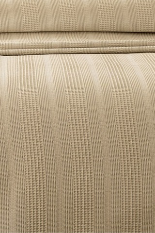Tek Kişilik Dantelli Petek Pike -waffle Dokuma Pike-160x230 Cm Bej