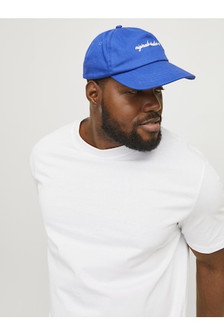 Jack & Jones Büyük Beden Düz Bisiklet Yaka Tisört - Bradley - 12250623 WHITE