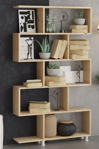 Decormet Nilüfer Kitaplık Safir Meşe Diğer