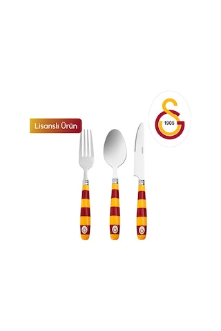 Karaca X Galatasaray 18 Parça 6 Kişilik Çatal Kaşık Bıçak Takımı Kırmızı