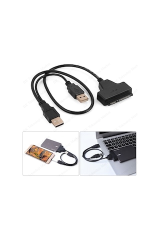 2.5 Inç Sata To Usb Hdd-Ssd Çevirici Dönüştürücü Kablo