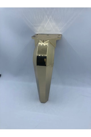 PLASTİK,18 CM GOLD KAPLAMA,BERJER,KOLTUK,MOBİLYA AYAĞI (4 ADET)