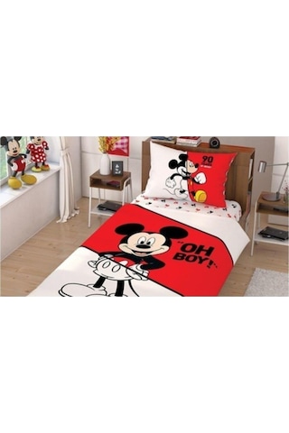 Kardeşler Ceyiz Lisanslı Taç Disney Mickey Çek Canlandır Tek Kişilik Nevresim Takımı