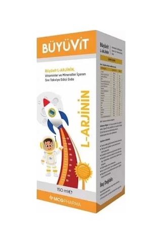 Büyüvit L-Arginine Vitamin Ve Mineraller İçeren Takviye Edici Gıda 150 ML