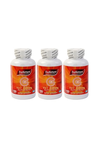 Trunature Vitamin C 1000 Mg Kuşburnu Eki 3X100 Tablet