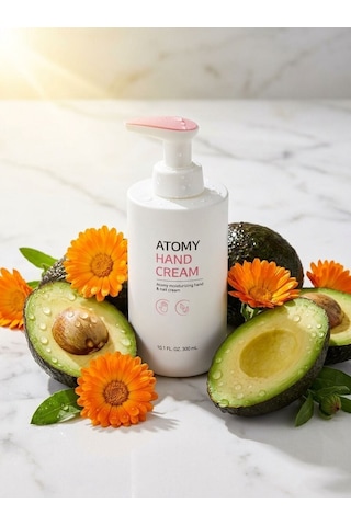 Atomy Hand Cream - Avokado Ve Aynısefa Özlü Yoğun Nemlendirici Dev Boy El Ve Tırnak Bakım Kremi 300
