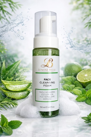 Lumine Belle Face Cleansing Foam - Yağlı Ve Karma Ciltler İçin Yüz Temizleme Foam Çay Ağacı