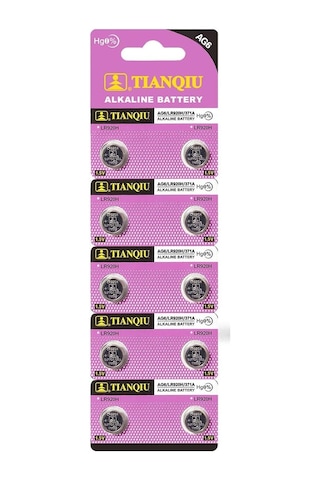 Tianqiu AG6 LR920H/371A 1.5V Alkalin Düğme Pil 10'lu