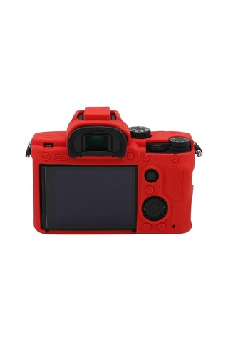 Sony A7 Iıı / Ilce-7m3 / A7r Iıı İçin Yumuşak Silikon Koruyucu Kılıf Kırmızı Diğer