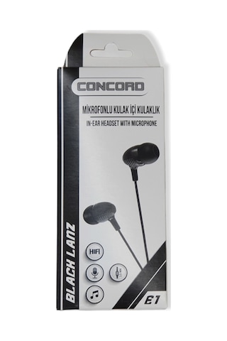 Concord E1 Mikrofonlu Kulak İçi Kulaklık