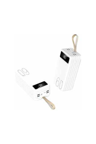 Northcity 60.000 Mah Taşınabilir Şarj Cihazı - El Fenerli 4 Kablo Uyumlu Güç Santrali