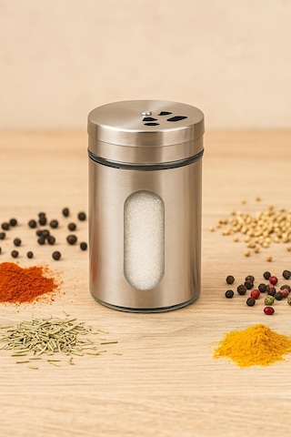Cam Metal Kapaklı Tuzluk 100 Ml Cam Çok Renkli Diğer