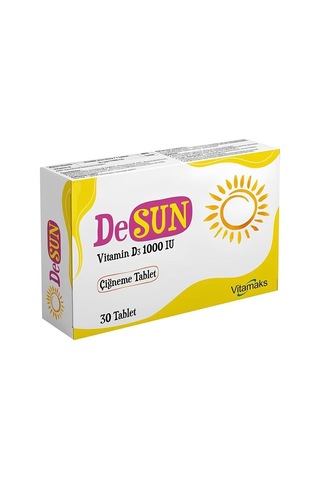 Desun Vitamin D3 1000IU 30 Çiğneme Tableti
