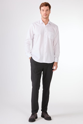 Beyaz Pamuk Regular Fit Uzun Kol Erkek Gömlek Beyaz