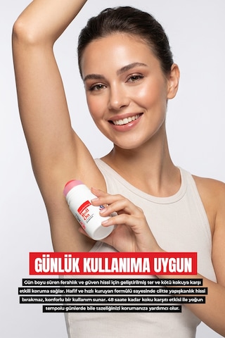 Deodorizing Roll On Terleme Önleyici Koltuk Altı Roll On Kırmızı 75 Ml