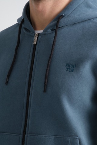 Shooter Sportswear Shooter Erkek Kışlık Eşofman Takımı Luxe Regular Kapüşonlu Orman Yeşili