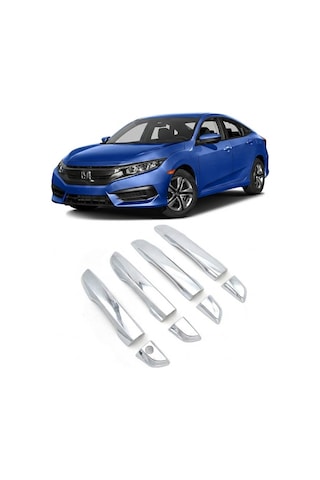 Honda Civic Fc5 2016 - 2021 Uyumlu Kapı Kolu Krom