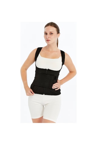 Ff Fit Form Giyim Sauna Termal Yelek Terletme Etkili Atlet Bel Kemer Korse Siyah