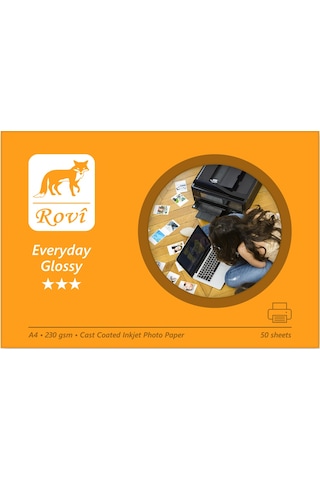 Rovi Everyday Parlak Fotoğraf Kağıdı 230 Gsm 50 Yp A4 Rovi Everyday Parlak Fotoğraf Kağıdı 230 Gsm 50 Yp A4