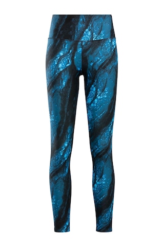 Reebok Lux Bold Aop Tıght Mavi Kadın Tayt Mavi