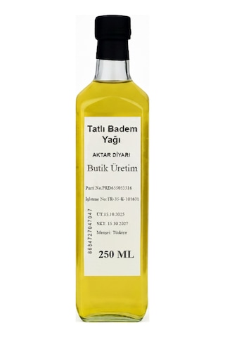 Aktar Diyarı Tatlı Badem Yağı 250 ML