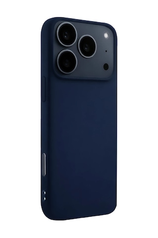 Newface - 65 - Apple Apple iPhone Uyumlu 17 Pro Max Nano İçi Kadife Silikon - Myceshop - - Lacivert
