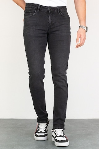 HLT Jeans Jeffrey Taşlamalı Slim Fit Erkek Kot Pantolon Antrasit 492004503