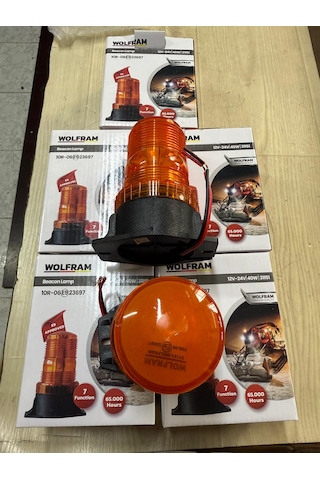 Traktör Fortlif Mini Çakar Lamba Sarı Çakar Lamba 12-24 Volt
