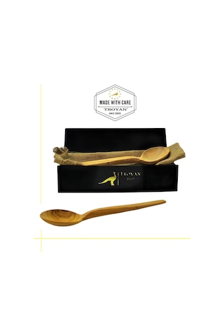 30 CM Büyük Boy Zeytin ve Şimşir Tahta Kaşık Seti