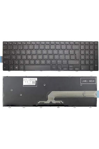 Siyah-ışıksız - Dell Inspiron 5558 Type B20w81c Uyumlu Notebook Klavye