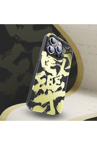 Apple Uyumlu iPhone 14 Pro Kılıf Magsafe Kablosuz Şarj Özellikli Benks Casebang Calligraphy Joy Kapak