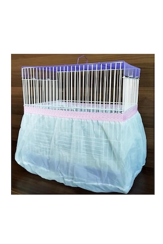 Büyük Battal Boy Kuş Kafes Tülü Xxl 70 X 35 X 30 Cm - Renk Pembe