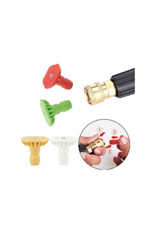 Lijinxu Magideal 4x Basınçlı Yıkama Nozulu İpuçları Temizleme 1,1-mm