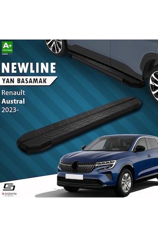 S-dizayn Renault Austral Newline Siyah Yan Basamak 183 Cm 2023 Üzeri