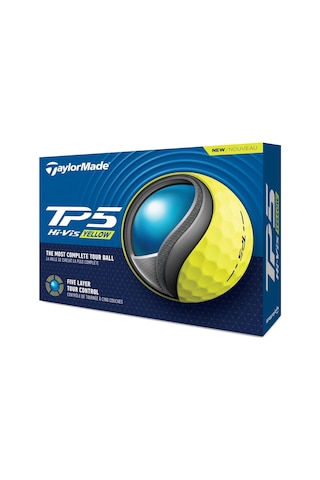 Taylormade Tp5 Tour Spin Golf Topu, 5 Katmanlı, Yumuşak Hissiyat Ve Yüksek Green Çevresi Spin Kod 003594 Çok Renkli