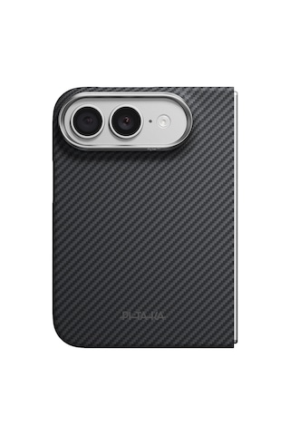 Apple Uyumlu iPhone Duo Kılıf M-safe Özellikli 600d Aramid Karbon Fiber Edge Black-grey Twill Kapak Siyah-gri Siyah - Gri