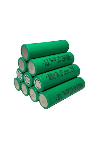 Micron 18650 3.7 V 2000 mAh 5C Lityum Başsız Pil 10'lu
