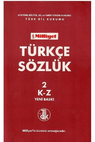 Tdk Türkçe Sözlük 1 Ve 2 A-j Ve K-z Alfabetik Takım - Prof. Dr. Hasan Eren Ve Üyeler