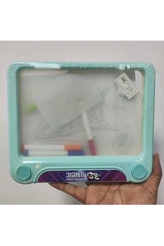 Trendooze Cloud011 Yeşil 3d Işıklı Çizim Tahtası Çocuklar İçin Oyuncağı Yaratıcı Sanat Eğitimi Yeşil Yeşil