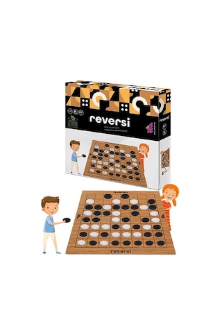 Reversi Ahşap Zeka Ve Akıl Oyunu 5+ Yaş 2 Oyuncu