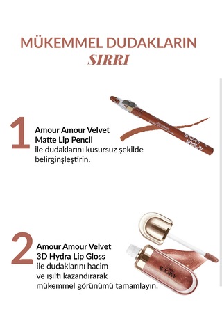 Amour Amour 3d Hydra Nemlendirici Dudak Parlatıcısı Işıltılı & Hacim Veren Lip Gloss 45 Enchanting Rosewood