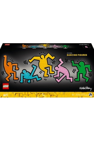LEGO® Art Keith Haring – Dans Eden Figürler 31216 - Yetişkinler için Sergilenebilir Koleksiyonluk Yaratıcı Model Yapım Seti (1773 Parça)