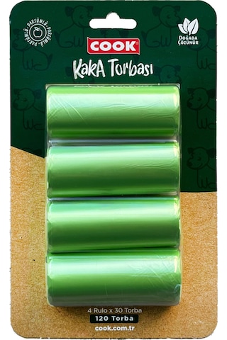Cook Kaka Torbası 30'lu Rulo 4'lü Blisterli