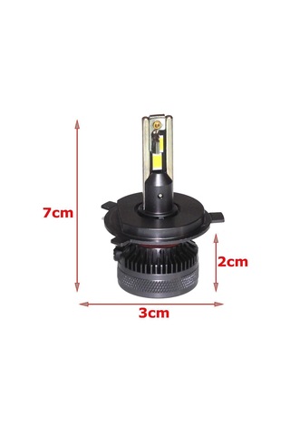 Volkswagen Transporter T5 2003-2009 Far Ampulü Gt Nano Beyaz H4 Mini Led Xenon Şimşek Etkili 22000 Lümen